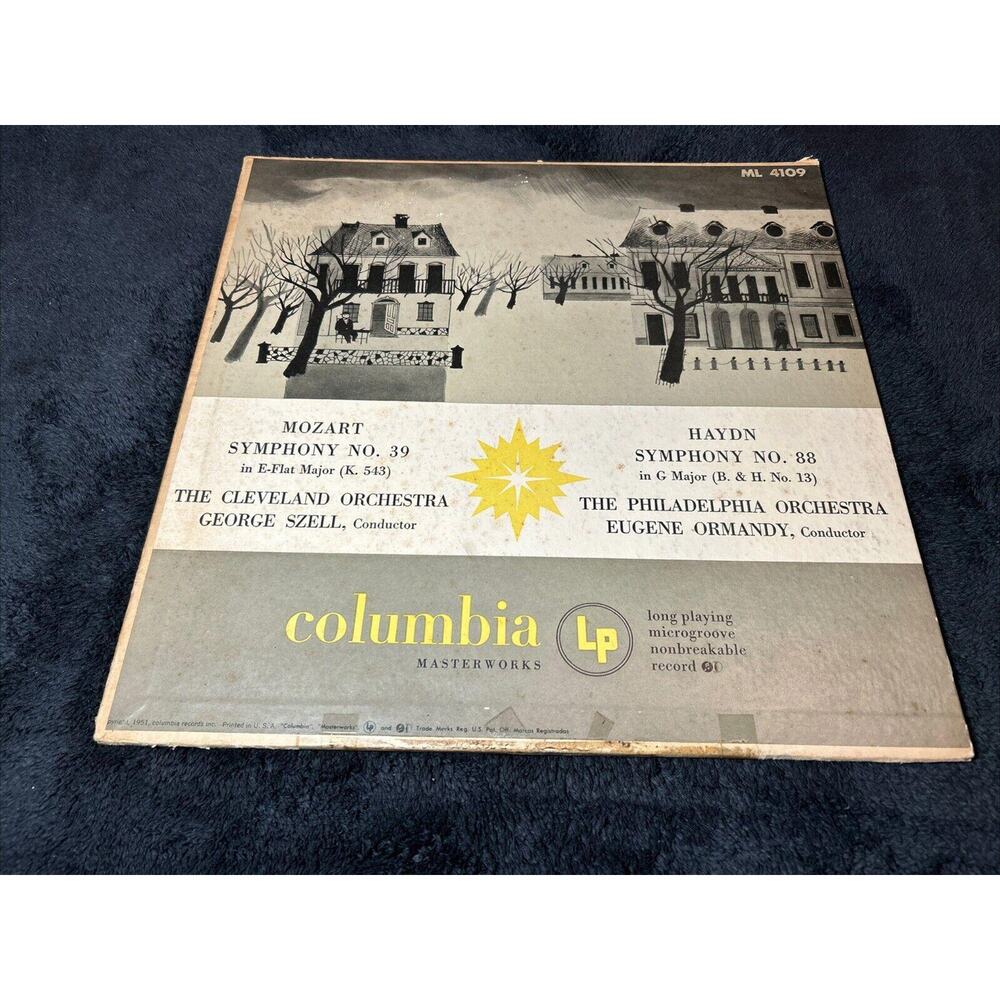 George sZell, Eugene ormandy Columbia MASTERWORKS LP Mozart + Haydn ML 4109
